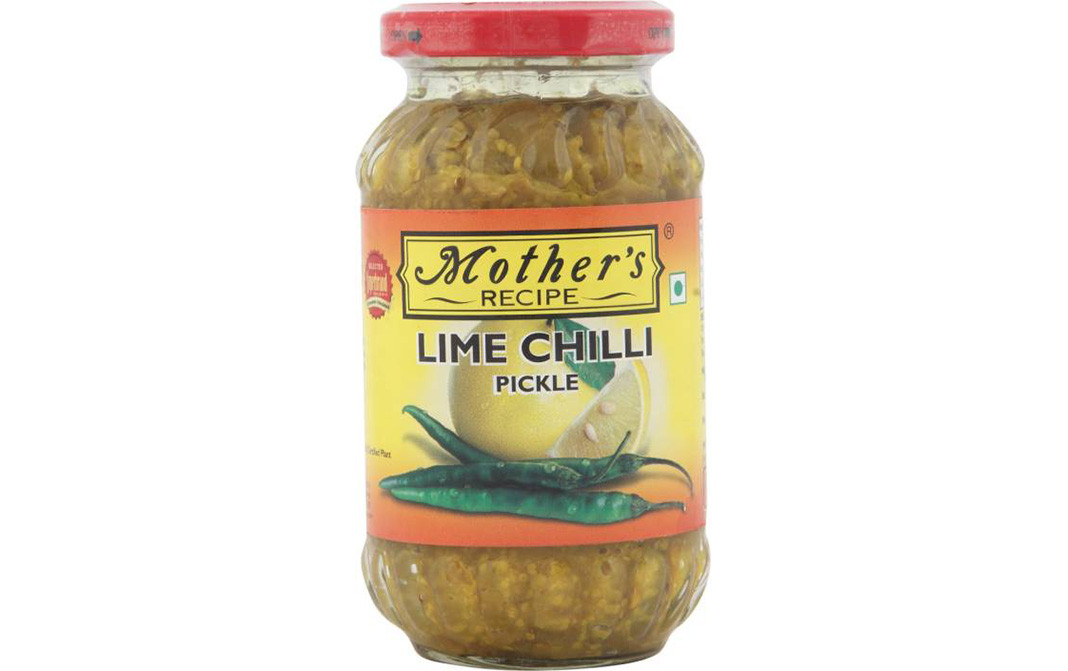 Mother's Recipe Lime Chilli Pickle  Glass Jar  300 grams